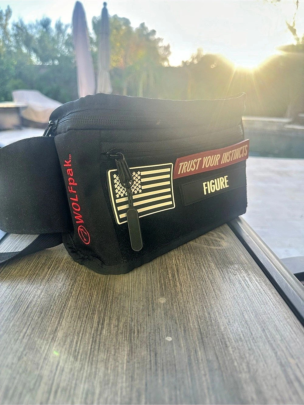 Wolfpak Black Fanny Belt Bag